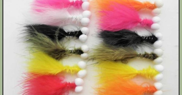 12 Mixed Color Zonker Trout Flies, Size 10 – Booby Zonkers For Fly Fishing 3 thumbnail image